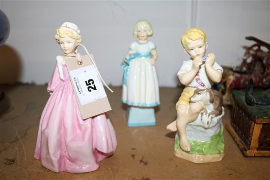 3 Worcester figures